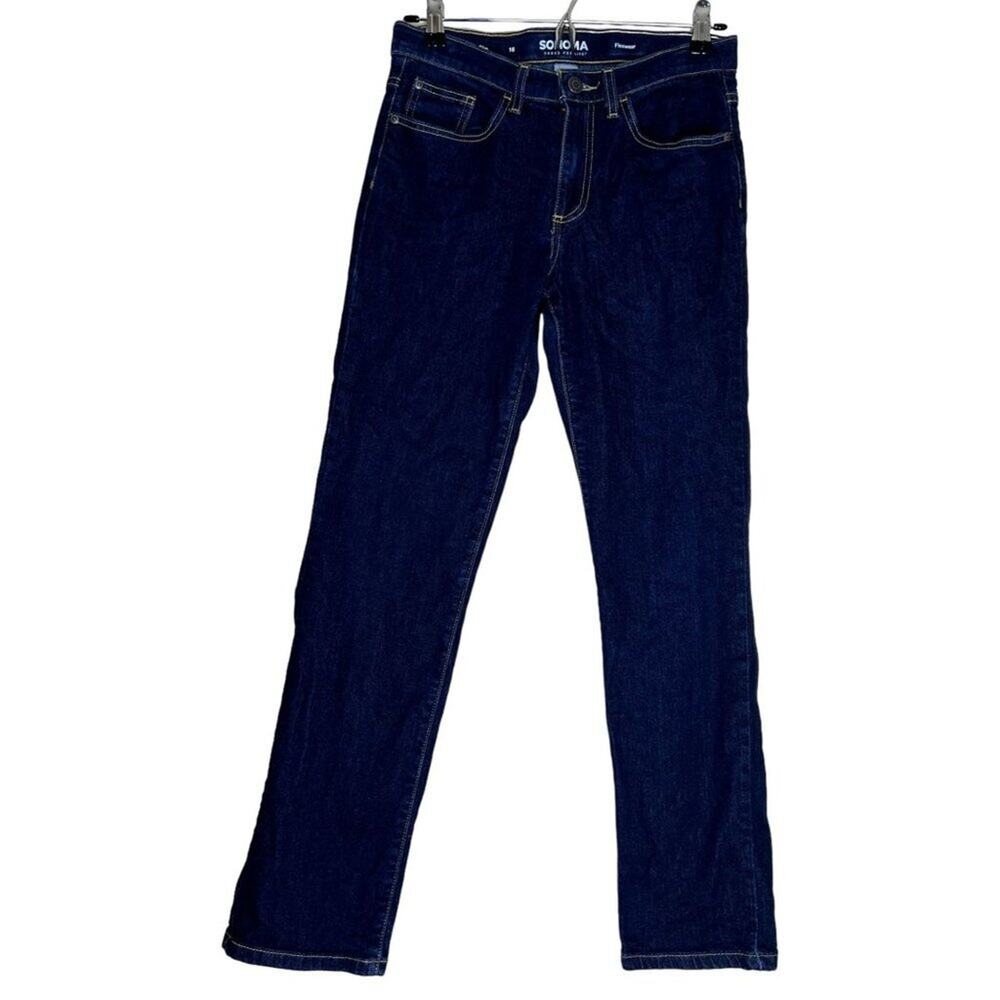 Sonoma Goods for Life Flexwear Denim Jeans Slim 16 70% Cotton 17% Polyester 11%